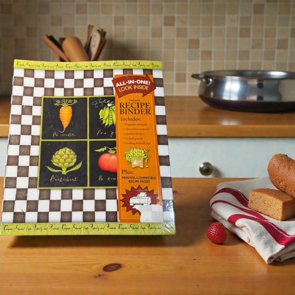 Deluxe Recipe Binder- La Cuisine Recipe Keeper Recipe Book NEW Kitchen Organizer